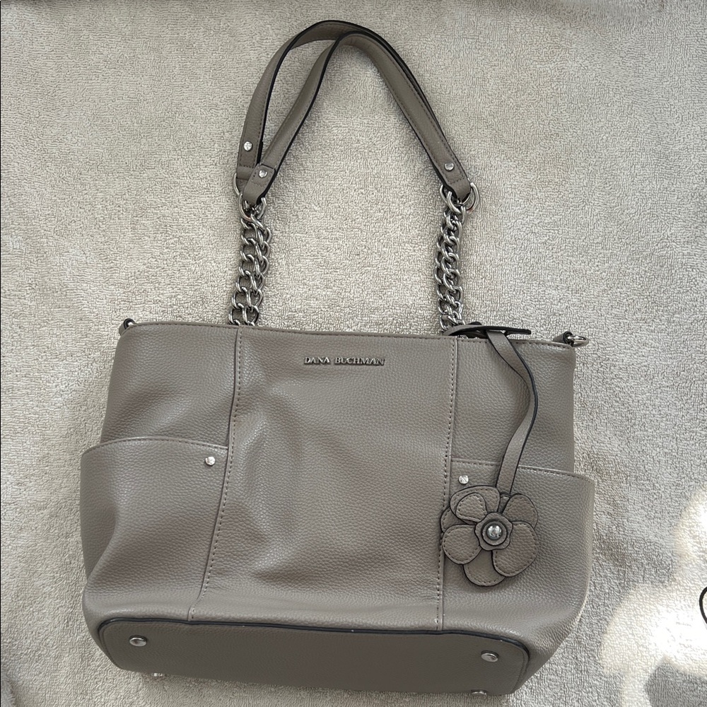 Nina Ricci Taupe Leather Shoulder Bag